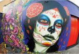 Day Of the Dead Wall Mural El Mac Realistic Street Art Gallery Street Art