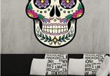 Day Of the Dead Wall Mural Osmdecals Sugar Skull Wall Decal Mural Sticker Home Decor Series 7