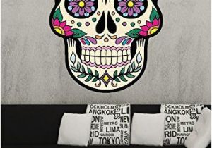 Day Of the Dead Wall Mural Osmdecals Sugar Skull Wall Decal Mural Sticker Home Decor Series 7