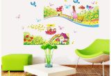 Daycare Murals Rainbow Road Wall Stickers for Kids Rooms Daycare Wall Decorations