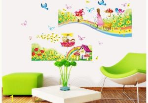 Daycare Murals Rainbow Road Wall Stickers for Kids Rooms Daycare Wall Decorations