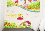 Daycare Murals Zs Sticker Rainbow Road Wall Stickers for Kids Rooms Daycare Wall