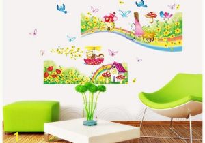 Daycare Wall Murals Rainbow Road Wall Stickers for Kids Rooms Daycare Wall Decorations