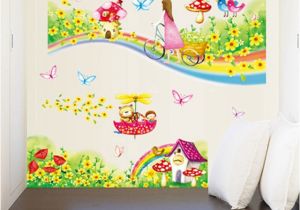 Daycare Wall Murals Zs Sticker Rainbow Road Wall Stickers for Kids Rooms Daycare Wall