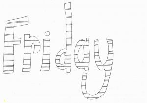 Days Of the Week Coloring Pages Days Of the Week Colouring Pages