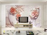 Decorating with Wall Murals Wdbh Custom 3d Wallpaper Modern Flower Relief Brick Wall Tv Background Living Room Home Decor 3d Wall Murals Wallpaper for Walls 3 D butterfly