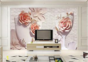 Decorating with Wall Murals Wdbh Custom 3d Wallpaper Modern Flower Relief Brick Wall Tv Background Living Room Home Decor 3d Wall Murals Wallpaper for Walls 3 D butterfly