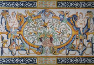 Decorative Wall Tiles Murals 17th Century Italian Tile Murals Spanish Tile Victorian