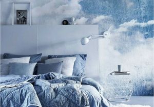 Deep Blue Clouded Marble Wall Mural Pin Auf Wohnen