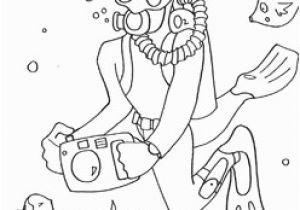 Deep Sea Diver Coloring Page Under the Sea Coloring Pages Mr Printables