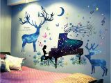 Deer Wall Mural Decals Detail Feedback Questions About 3d Effect forest Deer Wall