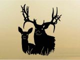 Deer Wildlife Wall Mural Doe and Buck Hunting Wall Decals Mural Home Decor Vinyl