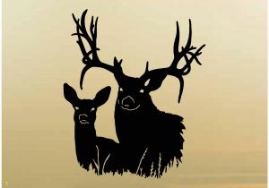 Deer Wildlife Wall Mural Doe and Buck Hunting Wall Decals Mural Home Decor Vinyl