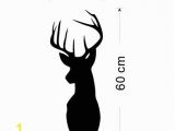 Deer Wildlife Wall Mural Zooyoo Fashion Designed Deer Shaped Removed Vinyl Blackboard Wall Sticker Black Color Deer Shaped Animal Wall Sticker House Decoration Wall