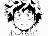 Deku My Hero Academia Coloring Pages My Hero Academia Deku Print Anime Art Print