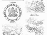 Delaware State Flower Coloring Page Delaware Flag Coloring Page Download Awesome Virginia State Seal