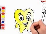 Dental Coloring Pages for toddlers How to Draw Teeth toothbrush Coloring & Drawing Teeth with