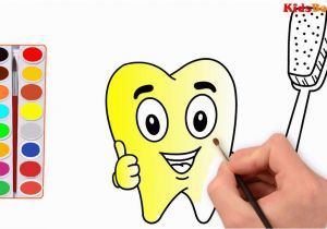 Dental Coloring Pages for toddlers How to Draw Teeth toothbrush Coloring & Drawing Teeth with