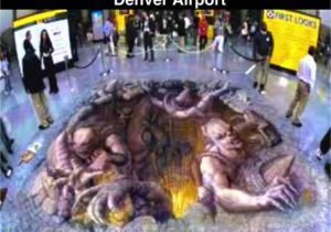 Denver Airport Wall Murals Mural On the Floor Of the Denver Airport