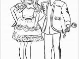 Descendants 2 Coloring Pages Printable Ben and Mal Coloring Page