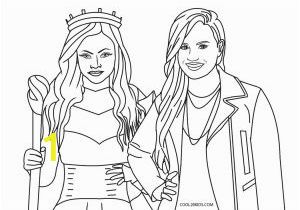 Descendants 3 Coloring Pages Audrey Evil Free Printable Descendants Coloring Pages for Kids