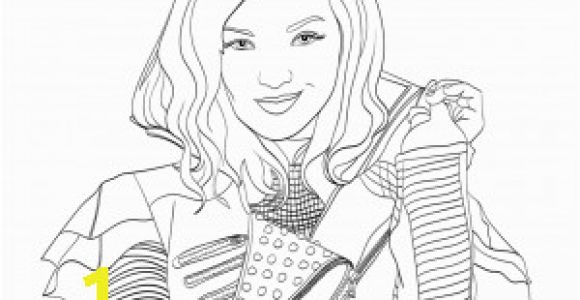 Descendants 3 Coloring Pages Printable Best Descendants Printable Coloring Pages