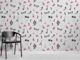 Designer Wall Murals Uk Fashion Illustration Wallpaper Mural