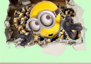 Despicable Me Wall Mural Minions Wall Smash Despicable Me Wall Sticker Kids Childrens