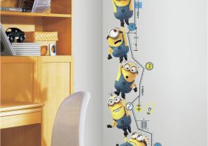 Despicable Me Wall Mural Roommates Rmk2107gc Despicable Me 2 Growth Chart Peel and Stick Wall Decals