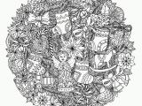 Detailed Christmas Coloring Pages for Adults Big Detailed Free Coloring Page for Adults Christmas