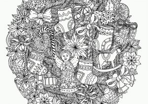 Detailed Christmas Coloring Pages for Adults Big Detailed Free Coloring Page for Adults Christmas