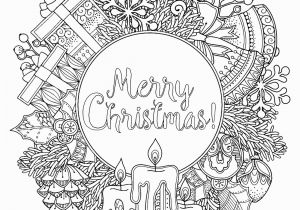 Detailed Christmas Coloring Pages for Adults Doodl Christmas Wreath Christmas Adult Coloring Pages