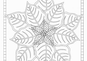 Detailed Christmas Coloring Pages for Adults This Christmas Poinsettia Coloring Page for Adults Has A