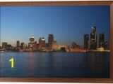 Detroit Skyline Wall Mural City Skyline at Night Detroit Michigan Wall Mural • Pixers • We