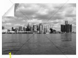 Detroit Skyline Wall Mural Detroit Skyline Bw Wall Decal Motivation Art for Fice