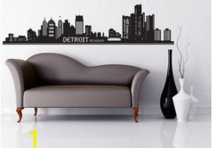 Detroit Skyline Wall Mural Found It at Wayfair Style and Apply Detroit Skyline Wall Decal