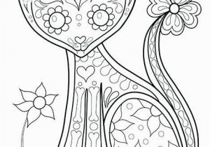 Dia De Muertos Coloring Pages Day the Dead Coloring Book Cat by Dia De Los Muertos