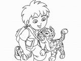 Diego and Baby Jaguar Coloring Pages Diego and Baby Jaguar Coloring Pages