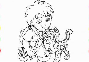 Diego and Baby Jaguar Coloring Pages Diego and Baby Jaguar Coloring Pages