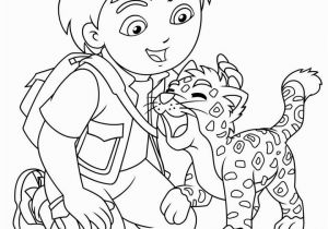 Diego and Baby Jaguar Coloring Pages Diego and Baby Jaguar Coloring Pages