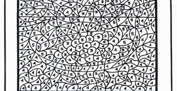 Difficult Color by Number Coloring Pages Difficult Color by Number Printables