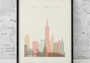 Digitally Printed Wall Murals San Francisco Print Printable Poster Wall Art Travel City