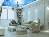 Dining Room Wall Mural Ideas Custom Murals 3d Blue Sky Ceiling Wallpaper Mural Wall