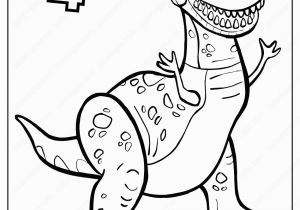 Dinosaur Coloring Pages with Names Pdf toy Story Rex Pdf Coloring Pages In 2020