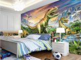 Dinosaur Murals Bedroom 3d Wallpaper Custom forest Tyrannosaurus Jurassic Dinosaur