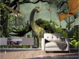 Dinosaur Murals Bedroom Custom Wallpaper 3d Stereo Dinosaur theme Murals