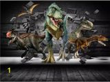 Dinosaur Wall Mural Uk 3d Wallpaper Custom Mural Dinosaur Breaking Wall Jailbreak Tv Background Wall Home Decor Living Room Wallpaper for Walls 3 D Uk 2019 From