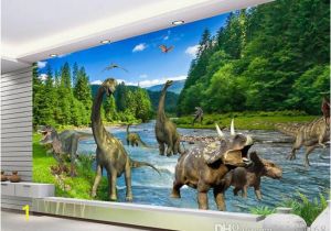 Dinosaur Wall Murals Large 3d Fantasy Mural Wallpaper Jurassic Dinosaur Era Mural for