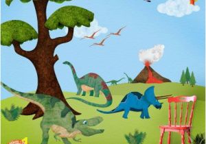 Dinosaur Wall Murals Large This Dinosaur Wall Mural Would Make Such A Neat Room for A Dinosaur