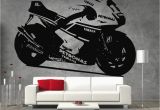 Dirt Bike Wall Murals Yamaha Petronas Moto Gp Racing Motor Bike Vinyl Sticker Wall